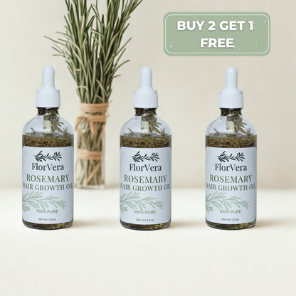 Buy 2 Get 1 Free | Rosemary Hair Oil - FlorVera FlorVera